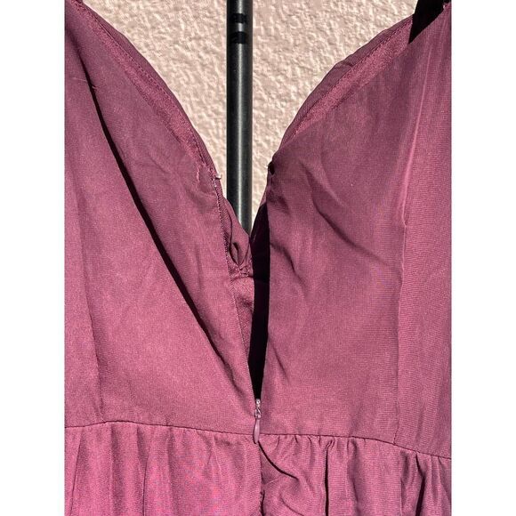 Venus Marron Sheer Cold Shoulder Formal Midi Dress size 14 - Picture 5 of 11